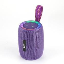Enceinte Bluetooth Portable Sans Fil Extérieur Rouge Avec Lumières LED Violet 2 YONIS