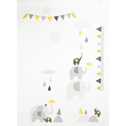 Stickers muraux Eléphant  en Papier gris