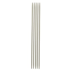 Aiguilles à tricoter double pointe 15cm en aluminium x 5