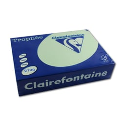 Ramette de papier - A4 - Vert pastel - 210g - Impression - 250 feuilles - Clairefontaine Trophée