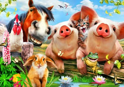 Puzzle 500 pièces - Petting Farm - Bluebird Puzzle