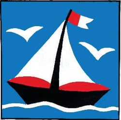 Kit canevas soudan enfant Petit bateau