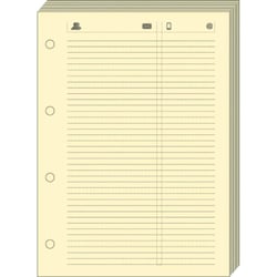 FEUILLES TELEPHONE T14 IVOIRE Recharge - 8x12,5 cm - Lignées