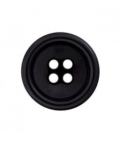 Carte de 2 boutons dégradés costume polyester 4 trous 25mm - Prym Noir