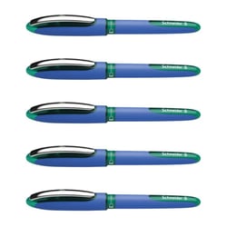 Stylo roller SCHNEIDER - One Hybrid C 05 - Vert - Pointe conique - Lot de 5