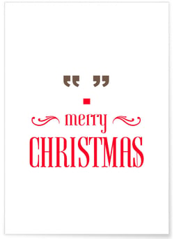 Affiche Merry Christmas | A3 : 29,7x42cm