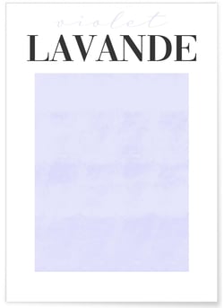Affiche Violet Lavande | A3 : 29,7x42cm