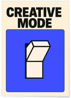 Affiche Creative mode | A3 : 29,7x42cm