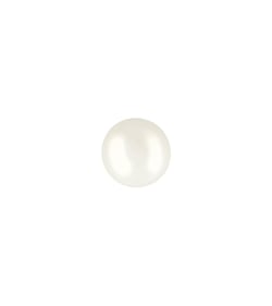 Lot de 6  boutons perles ovales 10mm blanc