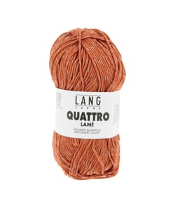 Fil à tricoter de coton QUATTRO LAME - Lang Yarns 76 Orange