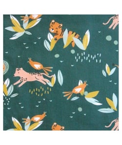 Tissu coton enfant jungle de 150 cm de largeur koffincypres vendu par 50 cm