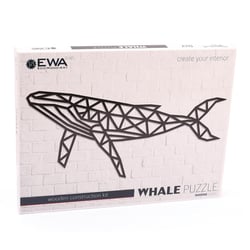 Puzzle Mural En Bois - Baleine 89 Cm