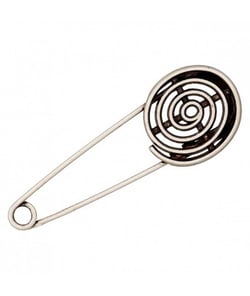 Epingle à Kilt spirale brute Nickel 75 MM X 1 - Union Knopf Gris