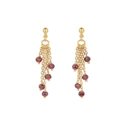 Boucles d'oreilles Elyssa en pierres Grenat - Sloya