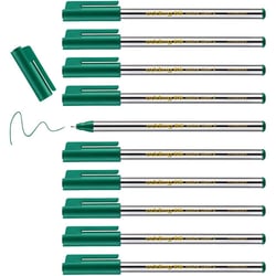Lot de 10 feutres fins EDDING 88 Office Liner - Pointe ronde 0,6 mm - Vert
