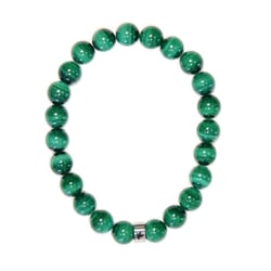 Bracelet Malachite Perles Rondes 8 mm - Omsaé