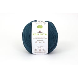 DMC - Fil Coton Recyclé Eco Vita 3mm 100g Tricot et Crochet Col. 008 bleu