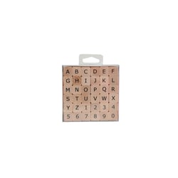 SET TAMPONS ALPHABET - 1,5 CM - BOIS