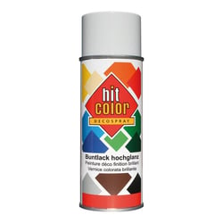 Spray de peinture - Gris lumière - RAL7035 - Décoration - Tous supports - Hit Color - 400ml
