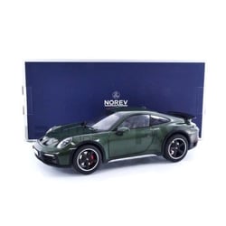 Voiture miniature - NOREV - Porsche 911 Dakar 2023 - Échelle 1/18 - Vert - Réf. 187241