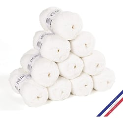 10 pelotes de laine - Blanc - 100% coton bio - 3mm - Tricot et crochet - Bergère de France