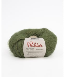 Fil exceptionnel à tricoter PHIL MOHAIR SOIE LUREX - 25GR - Phildar Olive Vert