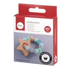 Kit DIY - Anneau de dentition Etoile vert menthe