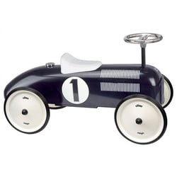 Porteur voiture de course vintage metal noir - vilac - 1121 - vehicule bebe