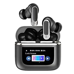 Ecouteurs Bluetooth Or Ecran Tactile ANC Son Immersif Etanche IPX5 Noir YONIS