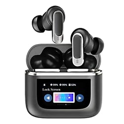 Ecouteurs Bluetooth Or Ecran Tactile ANC Son Immersif Etanche IPX5 Noir YONIS