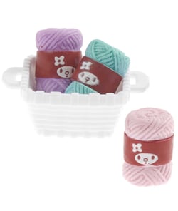 Panier miniature avec laine pour le monde des lutins - Rico Design Multicolore