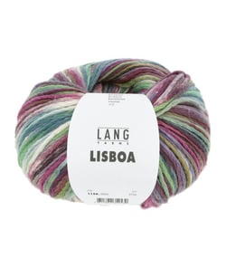 Pelote de Coton à tricoter LISBOA - 100gr – Lang Yarns - 100% coton, légèreté et éclat inspirés du Portugal 02 Multicolore