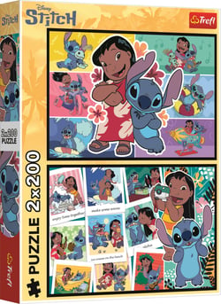 Puzzle 200 pièces - La Vie Heureuse De Stitch - Disney Lilo & Stitch - Trefl