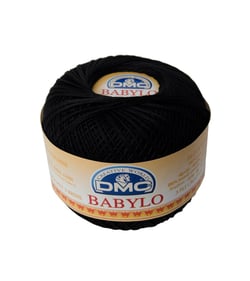 Fil à crocheter Babylo Gross. 20 - Col. 310 - Noir