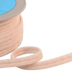 Double cordon fils 10mm écru au mètre