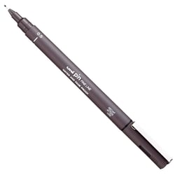 Lot de 12 feutres techniques permanents à pointe calibrée 0,5 mm - UNI-BALL - Gris foncé