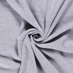 Tissu Polaire uni Gris clair chiné
