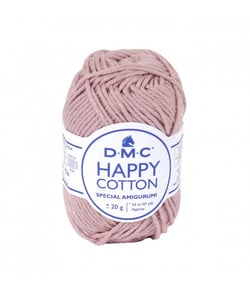 Pelote de 20Gr - coton spécial Amigurumi HAPPY COTTON - PPSC - Oeko Tex- Dmc 768 Rose