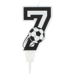 Bougie Football Chiffre 7 - 8.5 cm