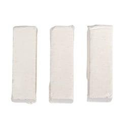 Pigments de couleur pour cire, blanc, 1x1x2,9cm, 3 pces