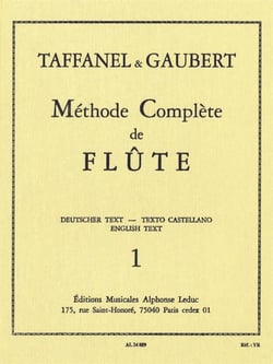 Méthode de musique Taffanel Paul / Gaubert - Volume 1 - Français - Anglais - Allemand - Espagnol