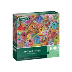 Puzzle 1000 pièces Jumbo Bird Nest Village Falcon de luxe