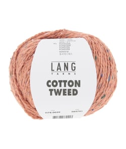Pelote de Soie et Coton COTTON TWEED - Lang Yarns 29 Rose