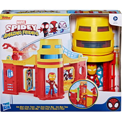 Marvel Spidey et ses amis extraordinaires, Coffret Tour Stark avec figurine Iron Man