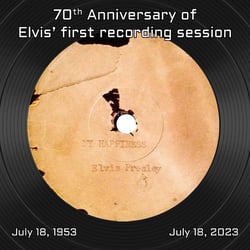 70th anniversary of Elvis' first recording session : My happiness / That's when your heartaches begin - CD