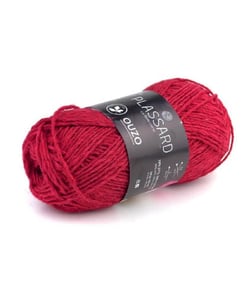 Fil de Jute et de coton à tricoter OUZO - 100GR - Plassard Rouge (60)
