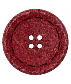 Carte de 3 boutons Coton et Polyester recyclé 4 trous 20mm - Prym Bordeaux Rouge
