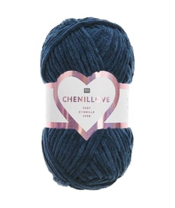 Découvrez le Confort et la Douceur de la Pelote Velours Creative Chenillove 100GR de Rico Design 20 Bleu marine