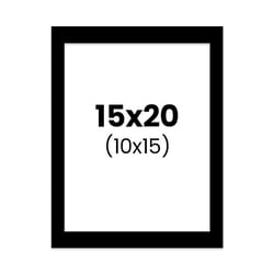 Passe-partout - Noir - 15x20cm - Photo 10x15cm - Pour cadre - Encadrement