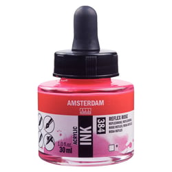 Flacon encre acrylique Acrylic Ink Amsterdam 30ml rose reflex
